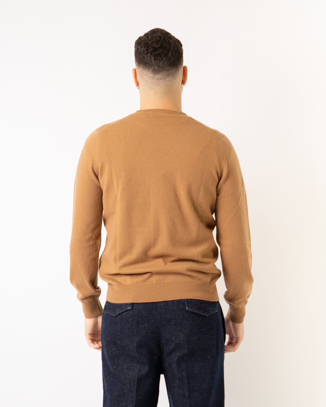 Girocollo Cashmere Cammello 