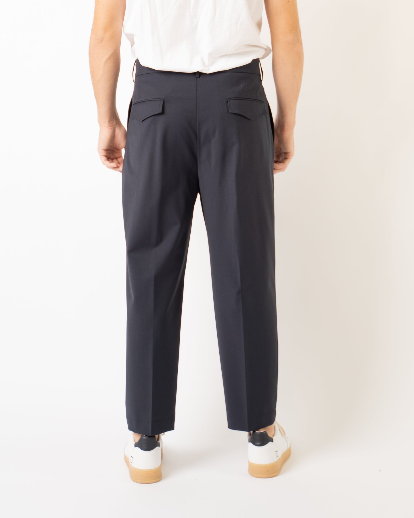 Pantalone Luca Doppia PenceBlu: Vestibilità Japan