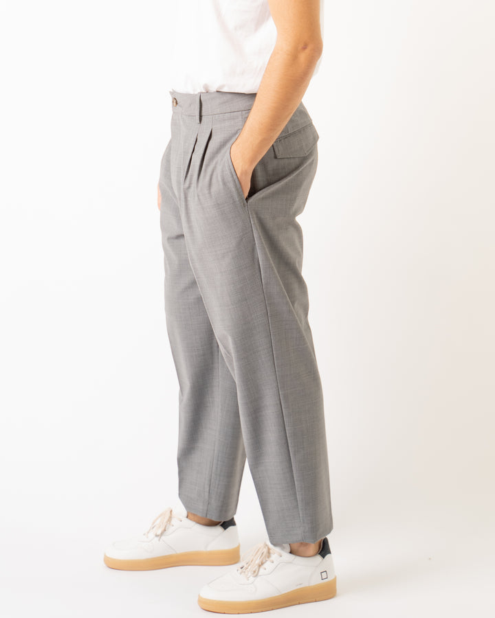 Pantalone Luca Doppia Pence Grigio