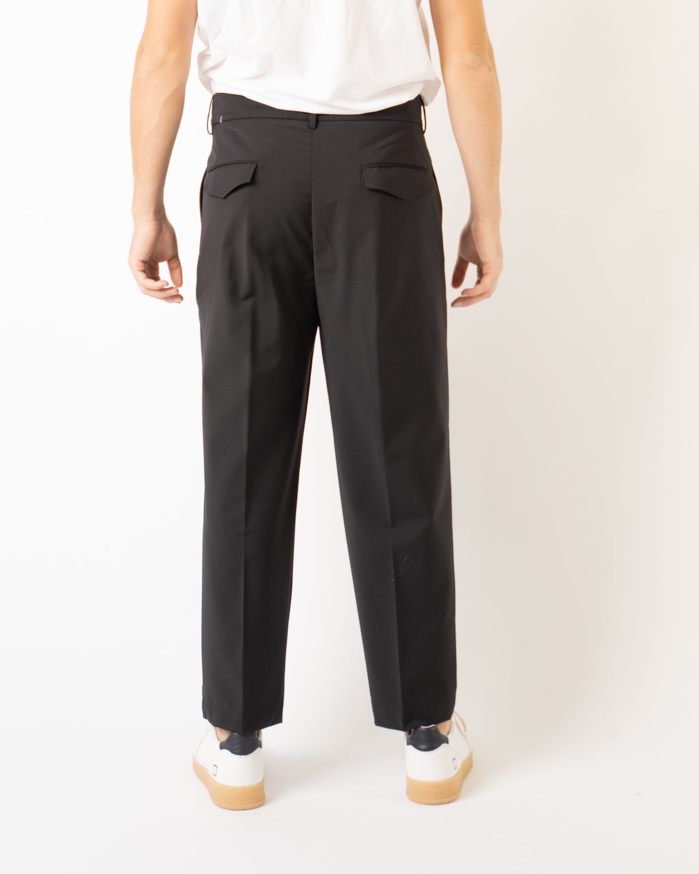 Pantalone Luca Doppia Pence Nero