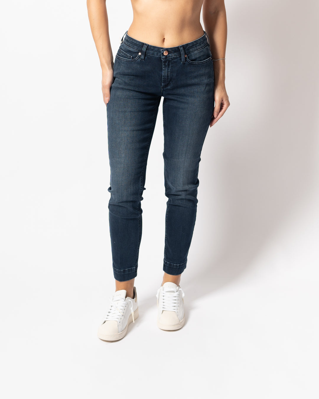 JEANS SKINNY BORDEAUX 