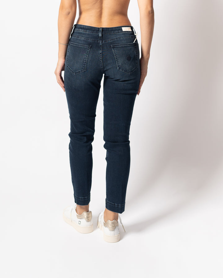 JEANS SKINNY BORDEAUX 
