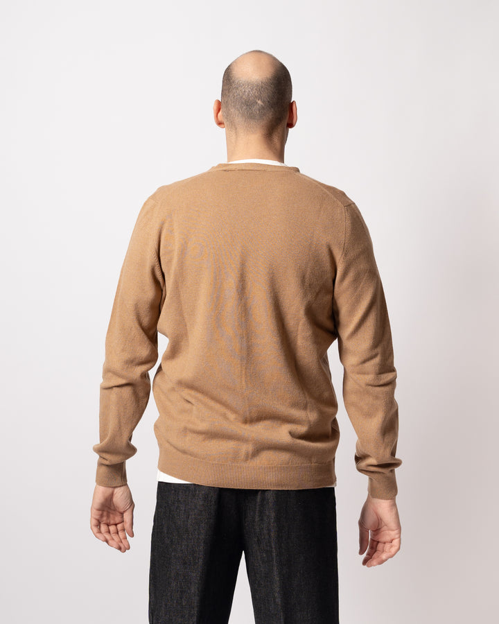 Cardigan bottoni Cammello 