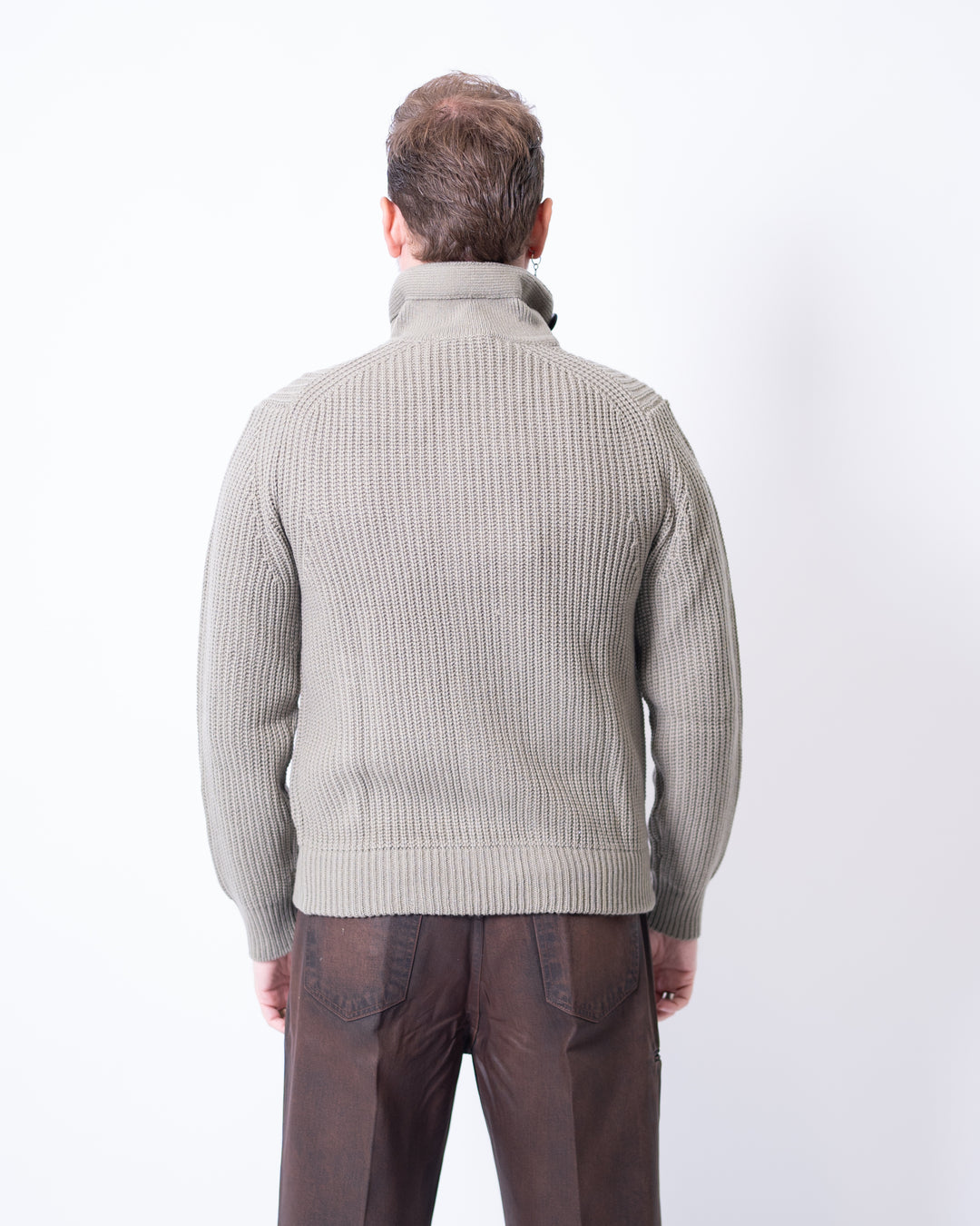 Giubbotto Blouson in Maglia Verde 