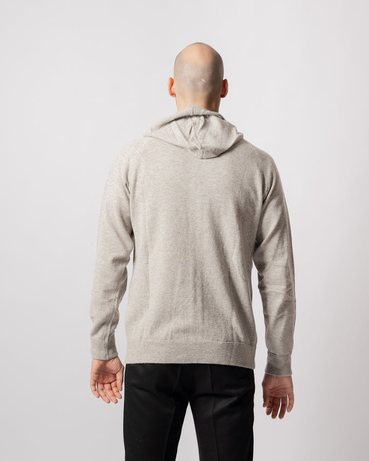 Felpa Full Zip Grigio 