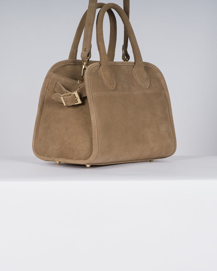 Borsa Melody in pelle tortora 