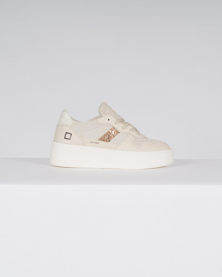 COURT PLATFORM HAIRY BEIGE<BR/> 