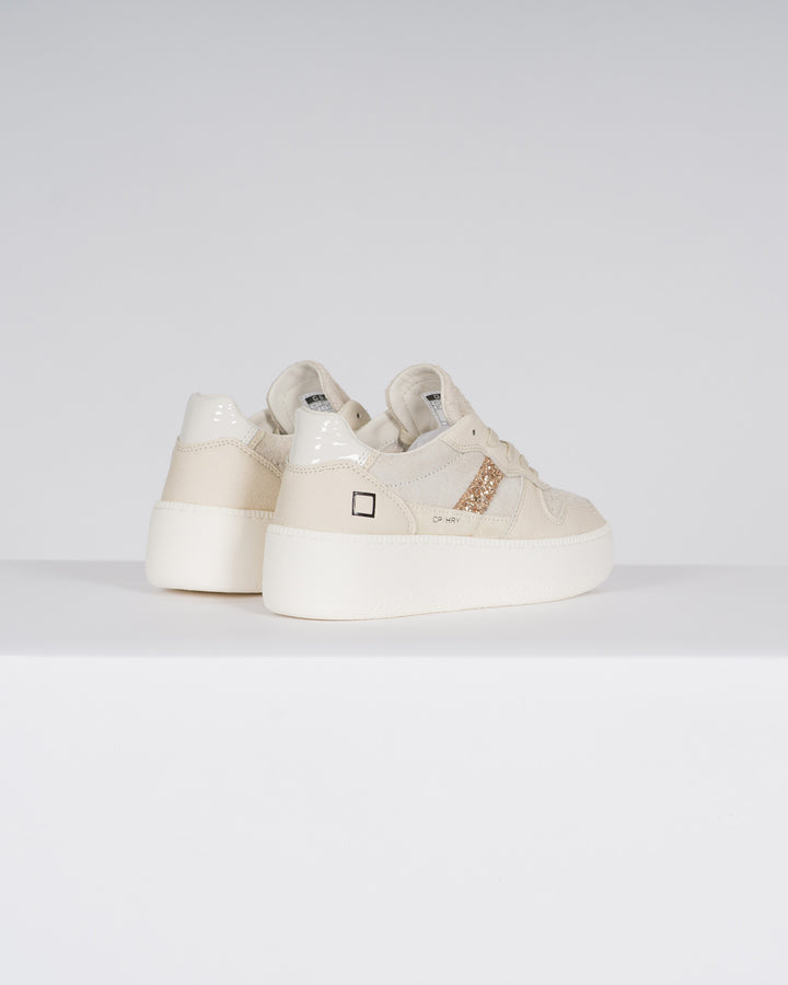 COURT PLATFORM HAIRY BEIGE<BR/> 