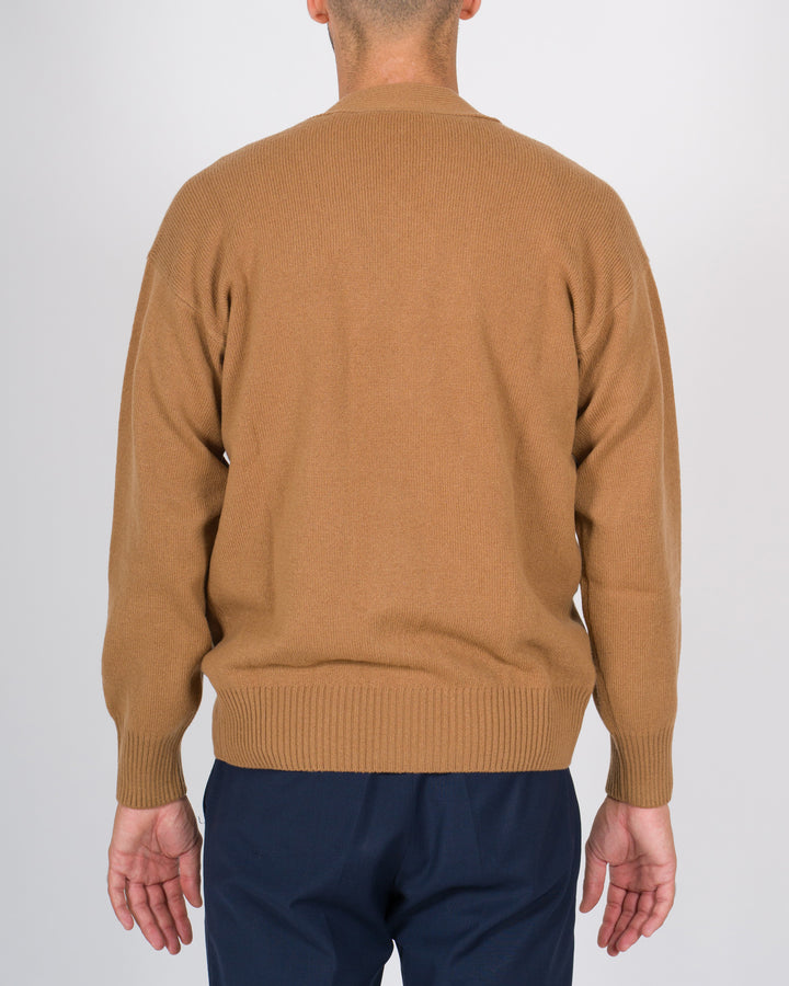 Cardigan con bottoni beige 