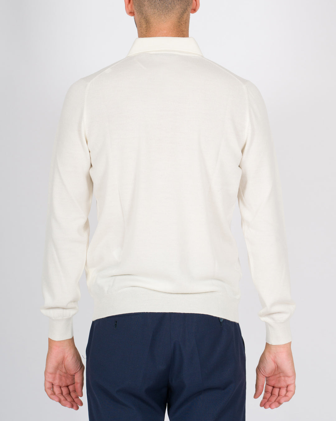 Polo tre bottoni panna 