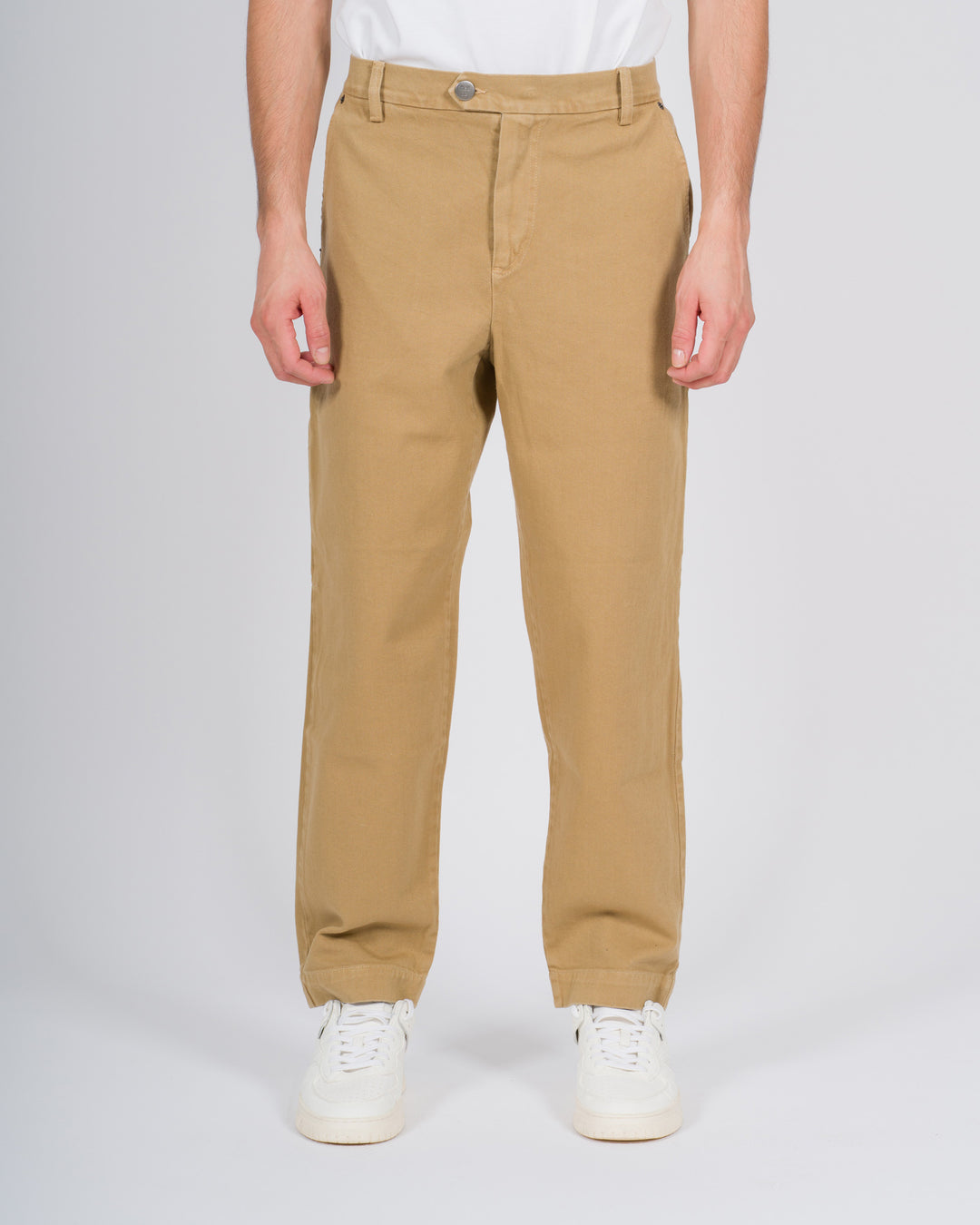Pantalone worker con tasconi beige 