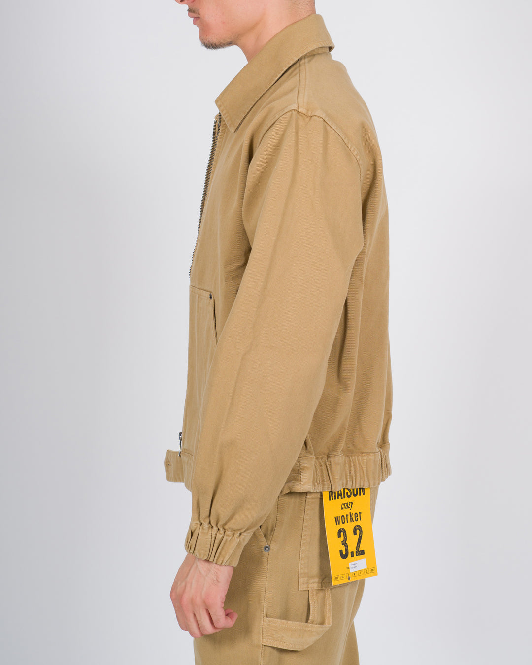 Giubbotto worker cotone beige 