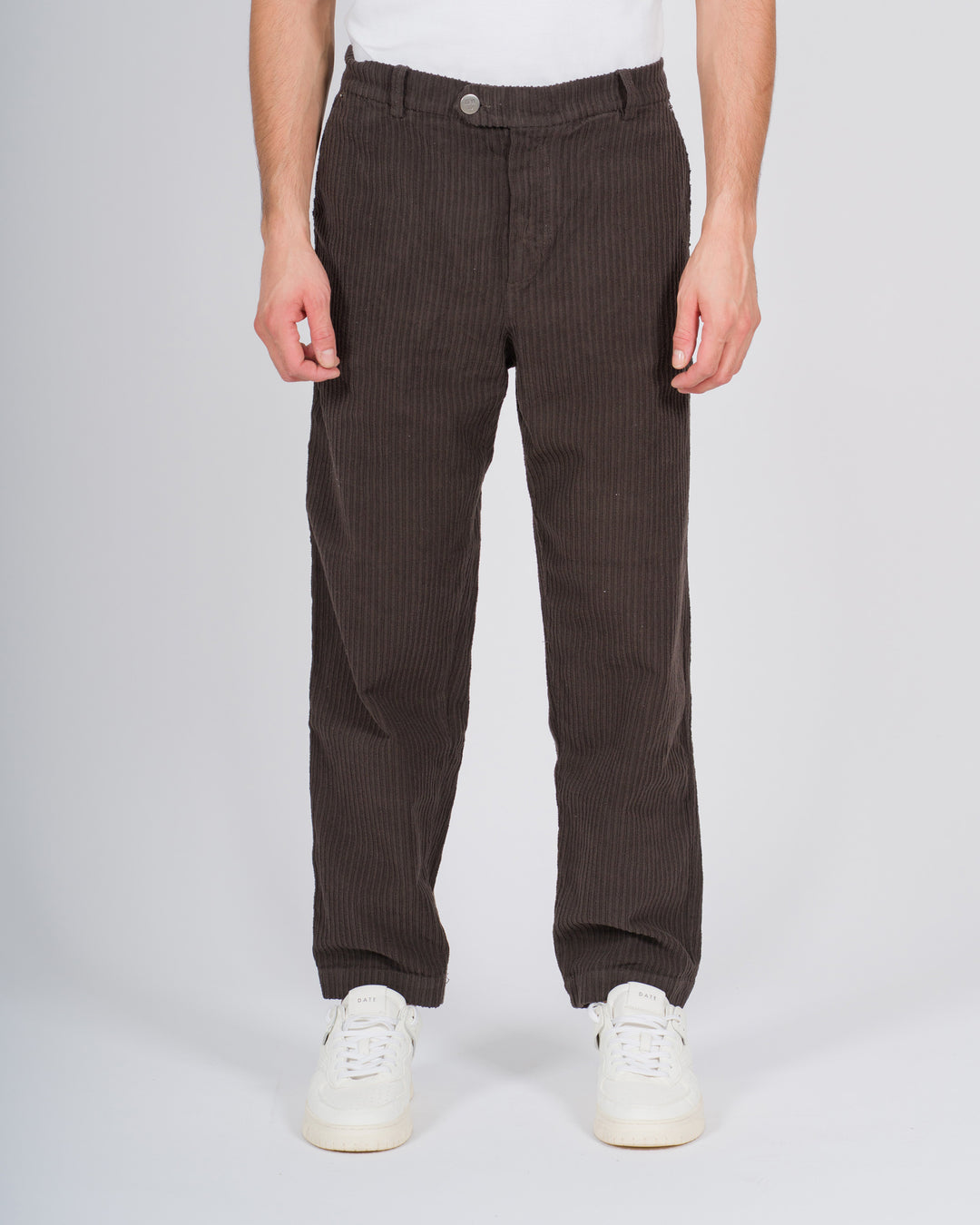 Pantaloni in velluto rocciatore marrone 