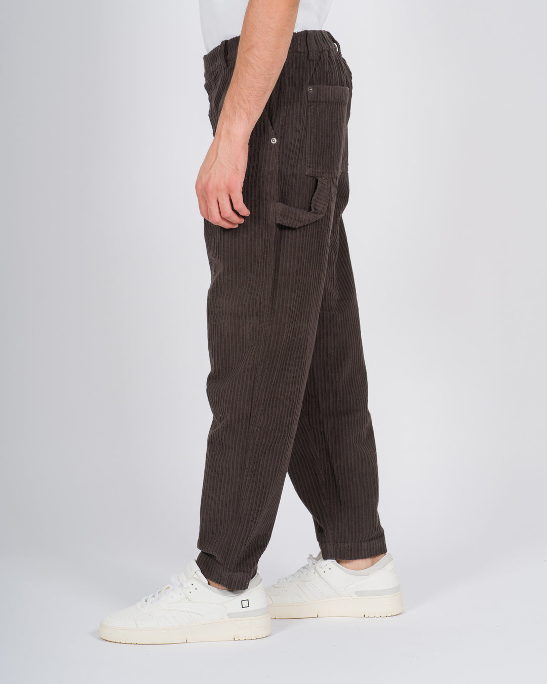 Pantaloni in velluto rocciatore marrone 