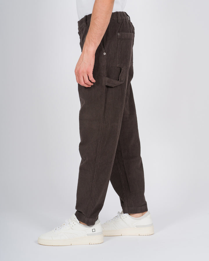 Pantaloni in velluto rocciatore marrone 