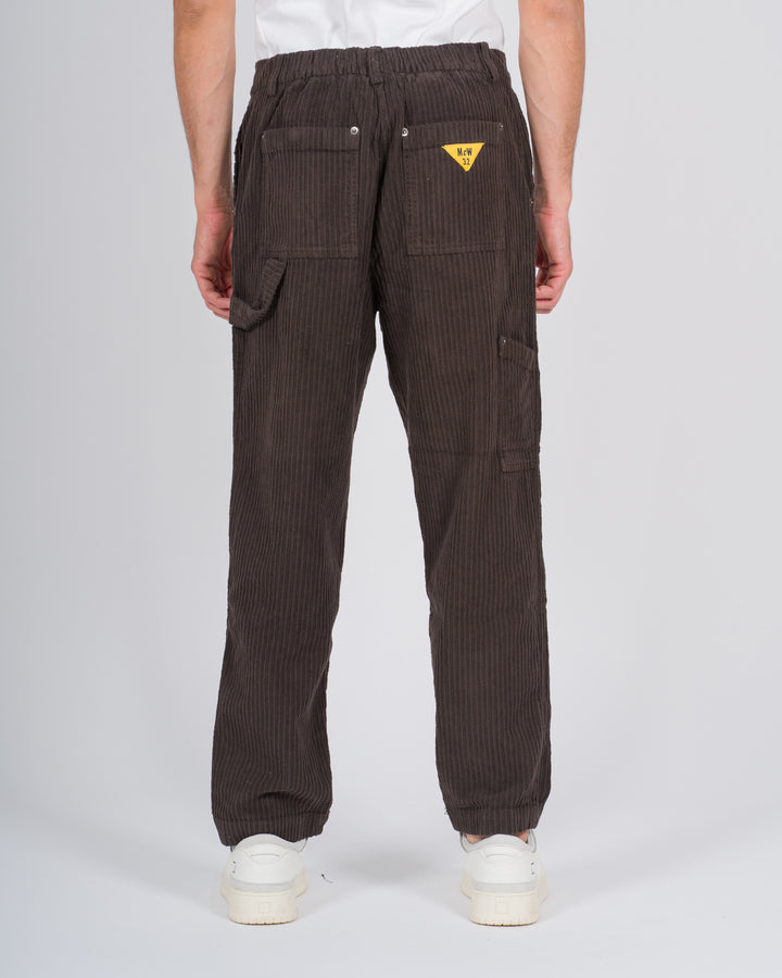 Pantaloni in velluto rocciatore marrone 