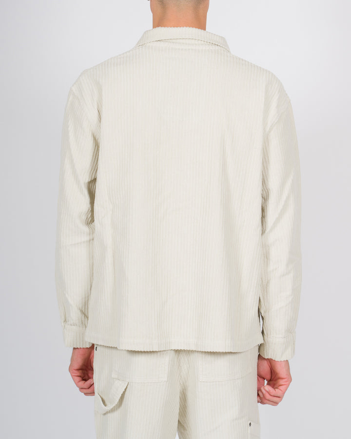 Over shirt in velluto rocciatore panna 