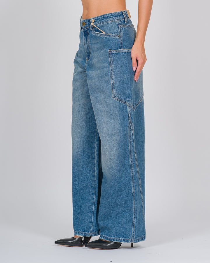 Jeans larghi e morbidi lavaggio chiaro 