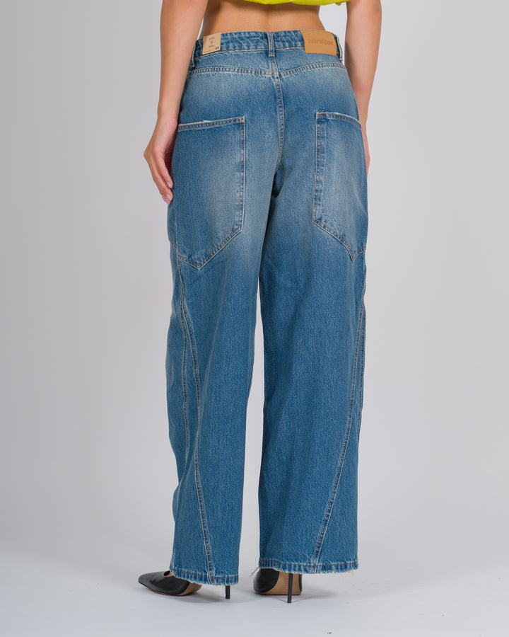 Jeans larghi e morbidi lavaggio chiaro 