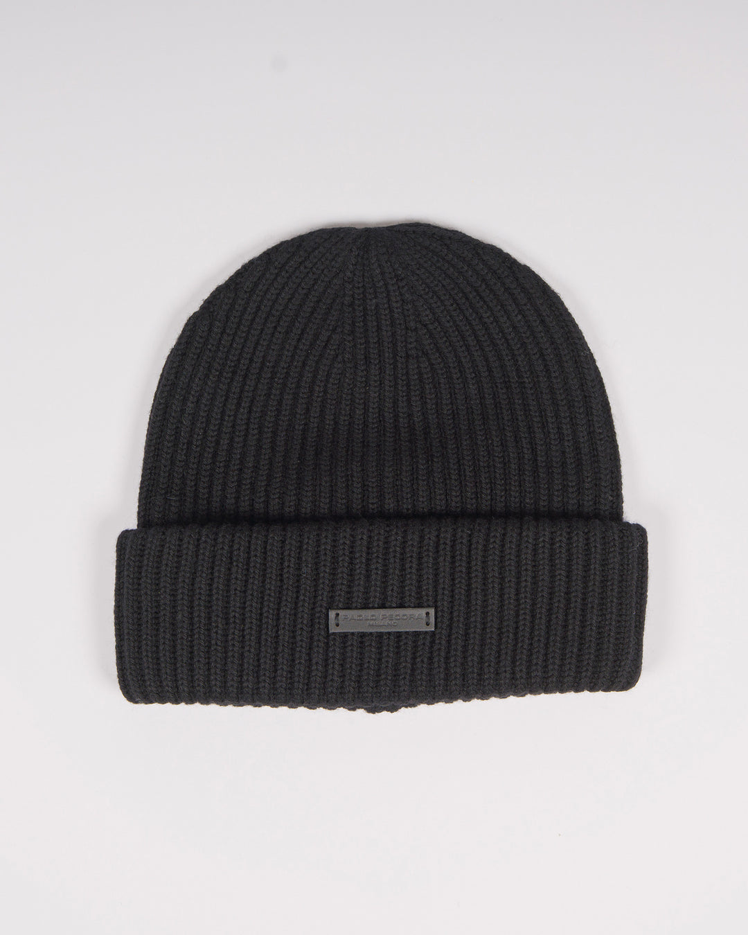 Cappello a costine nero 
