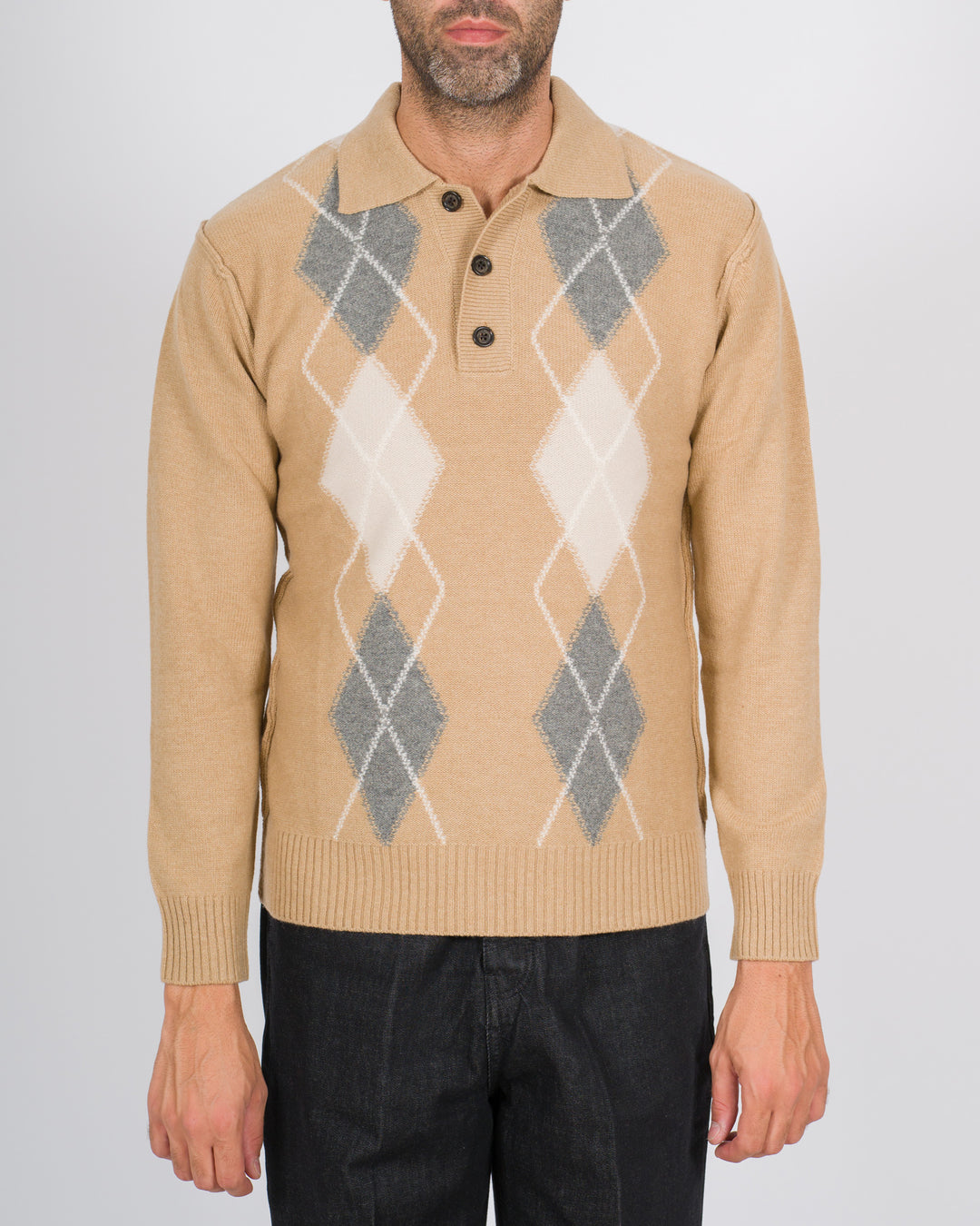 Polo rombi beige 
