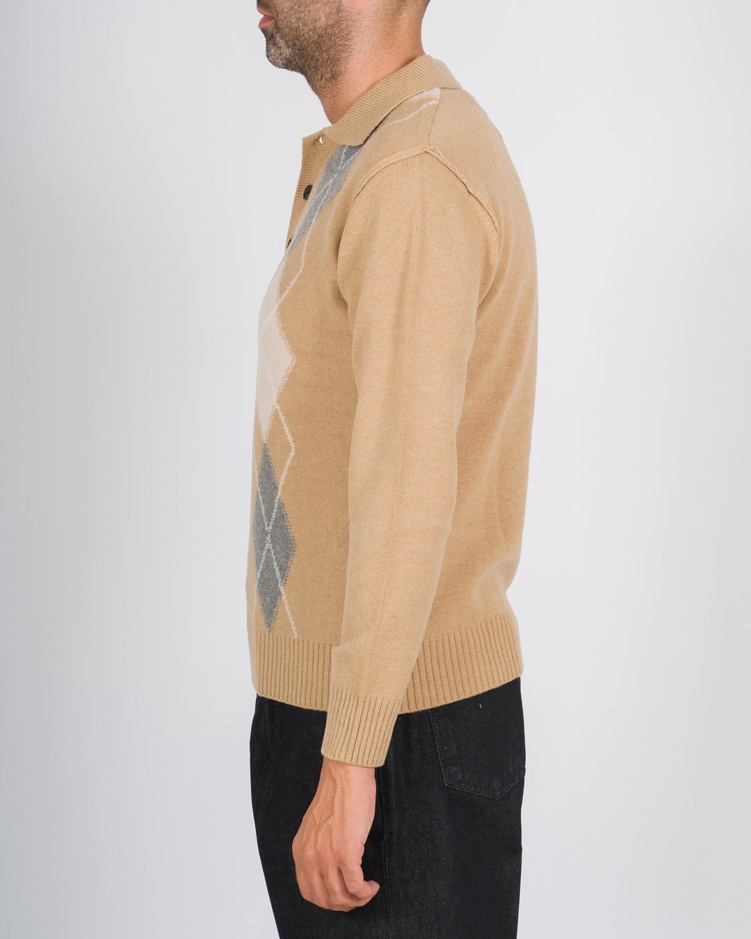 Polo rombi beige 