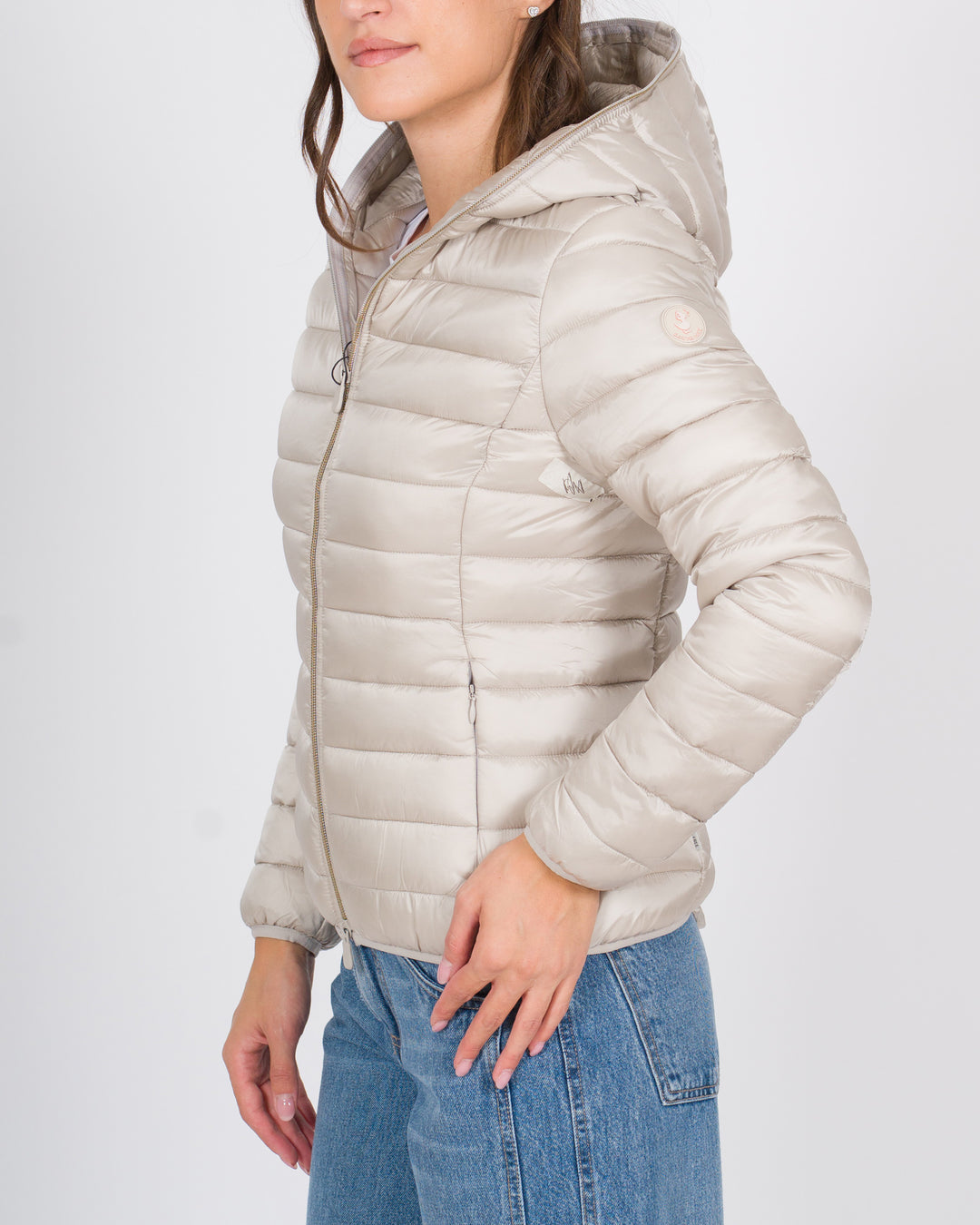 Piumino donna animal-free Alexis perla 