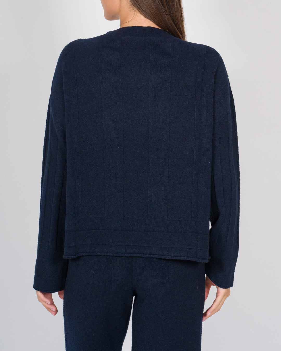Maglia effeto riga blu 