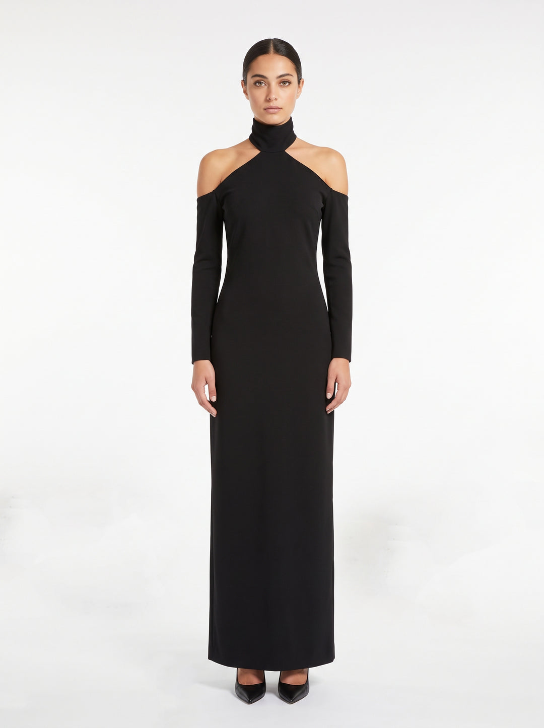 Abito  NERO con Scollo Halter 