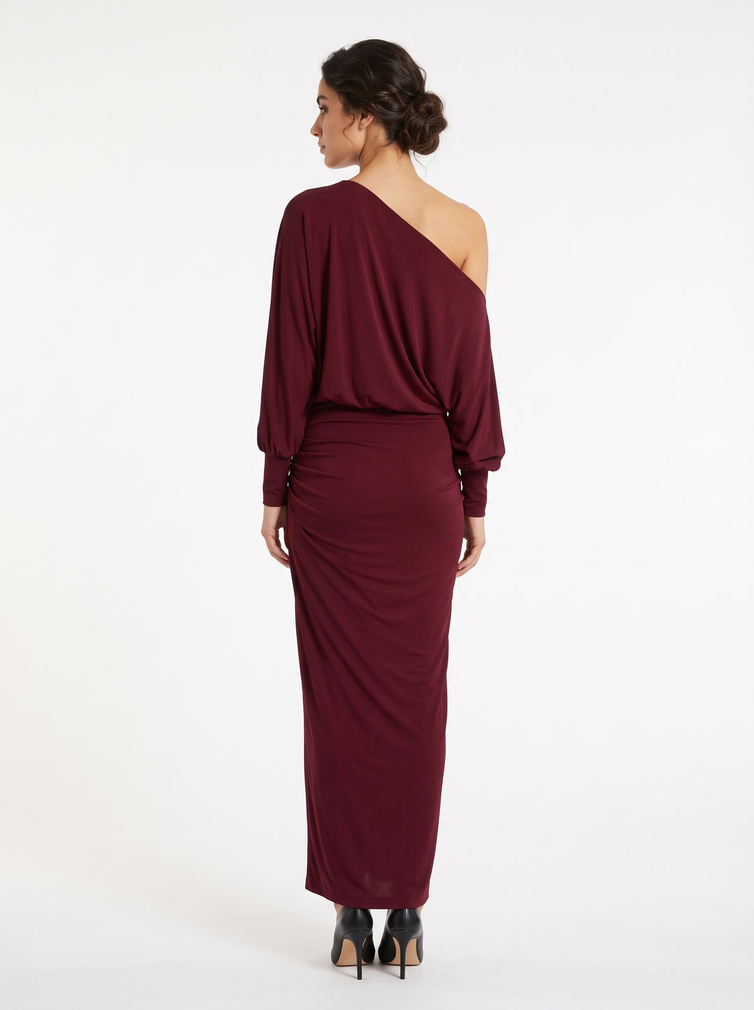 Abito Bordeaux in Jersey Stretch 