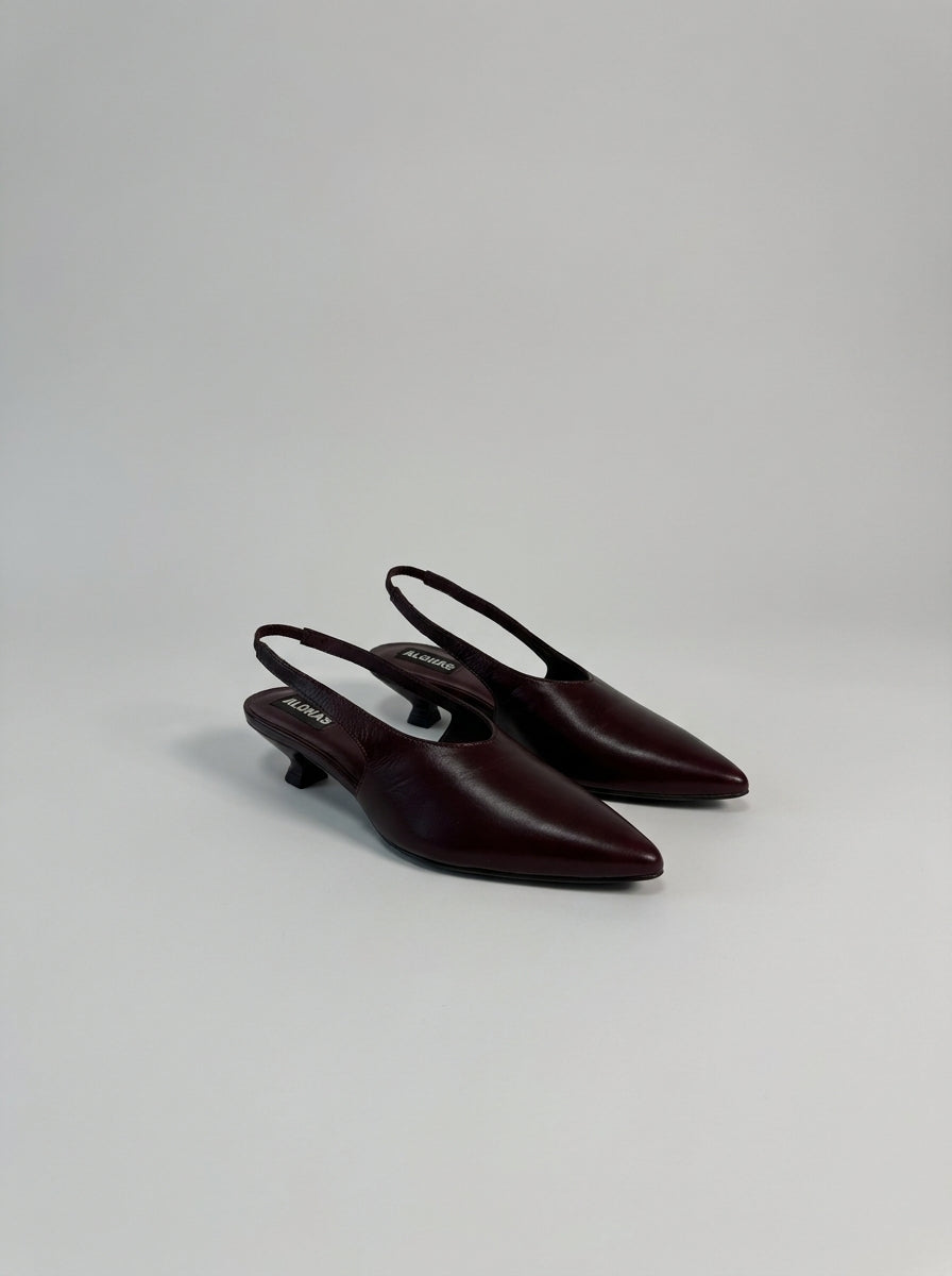 Décolleté  bordeaux 