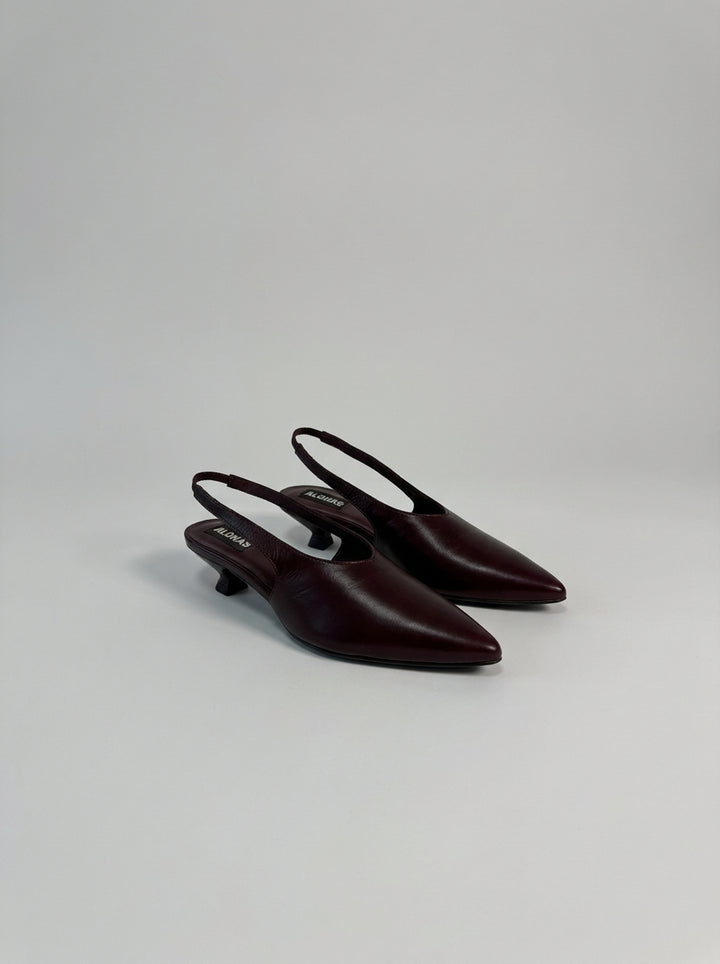 Décolleté  bordeaux 