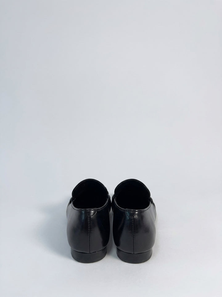 Aven Mocassini in Pelle Nera 