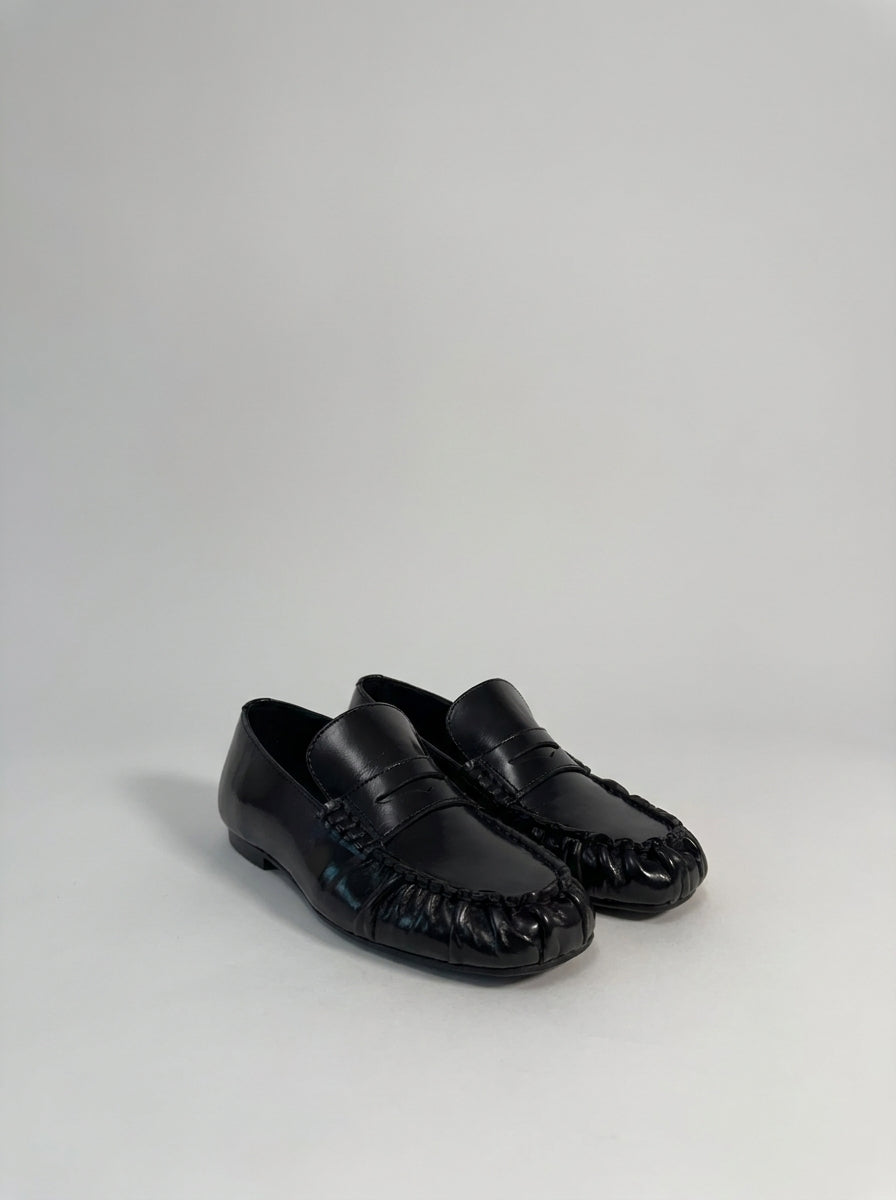 Aven Mocassini in Pelle Nera 