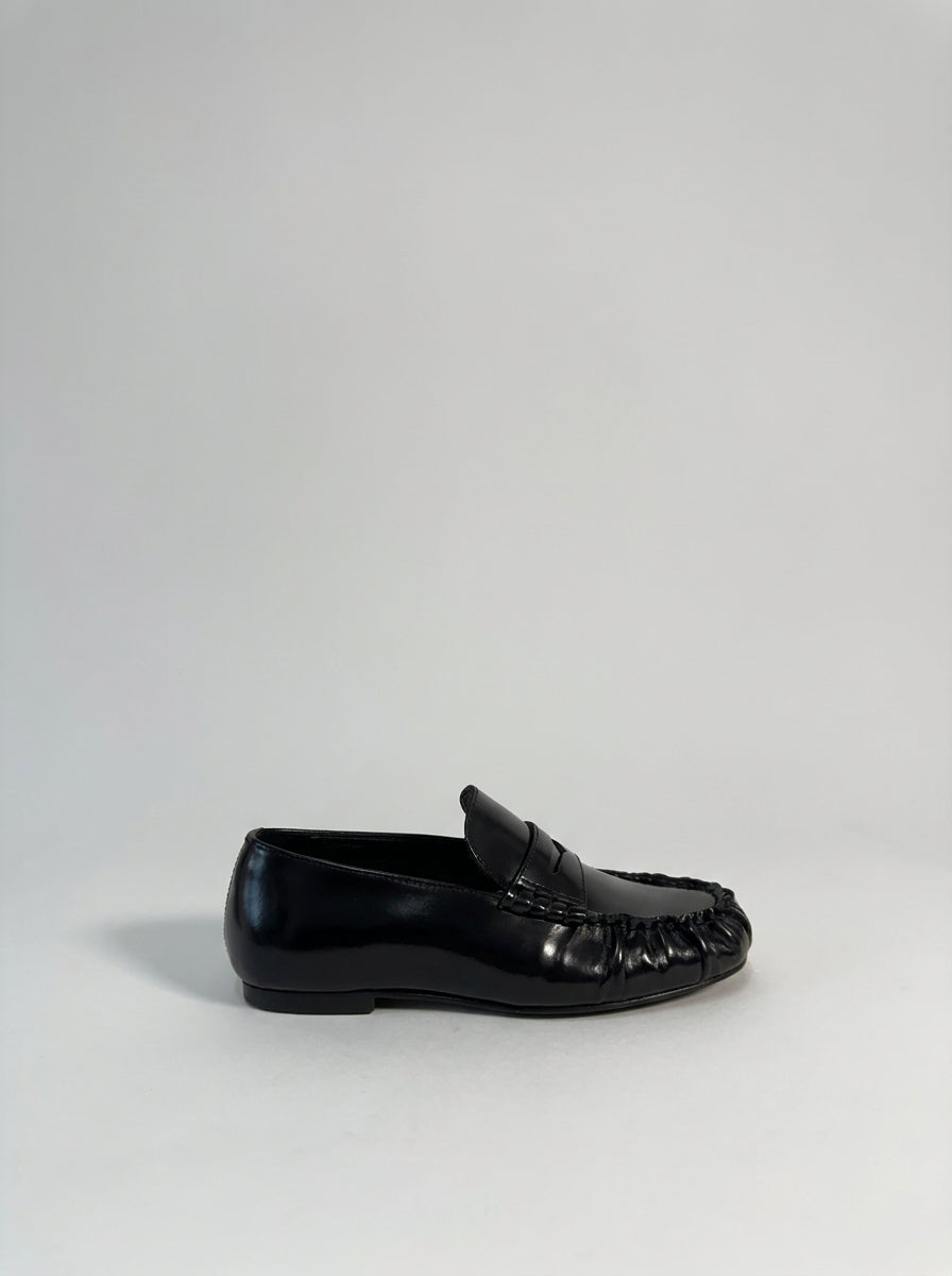 Aven Mocassini in Pelle Nera 