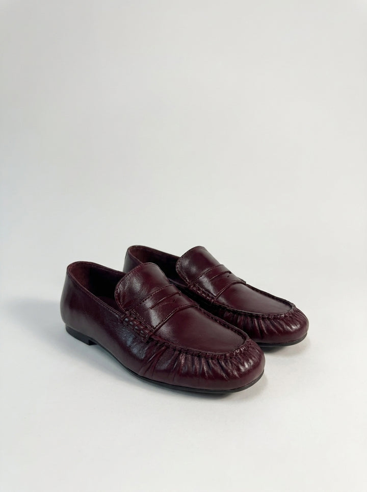 Aven Rift Mocassini in Pelle Bordeaux 