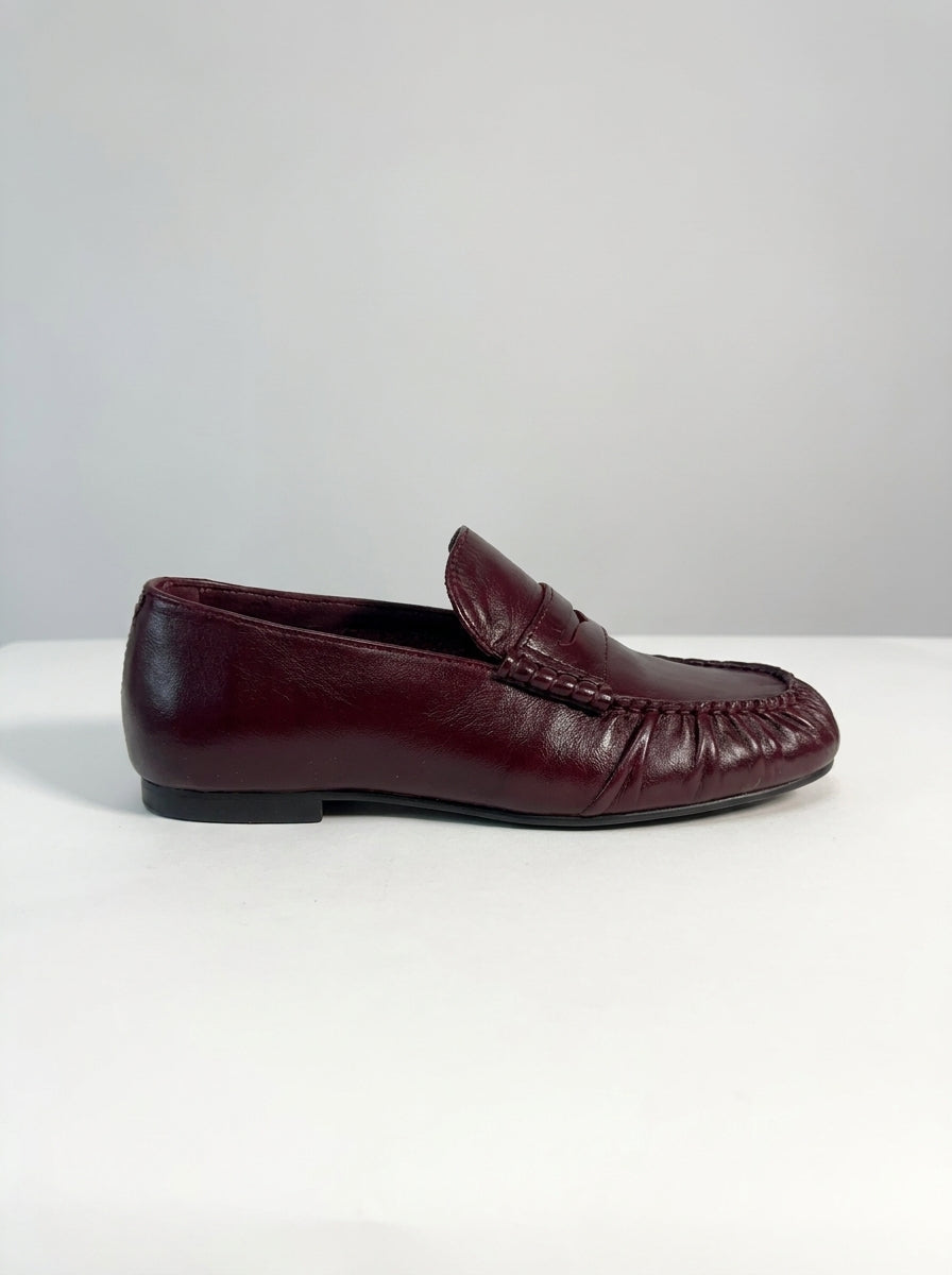 Aven Rift Mocassini in Pelle Bordeaux 