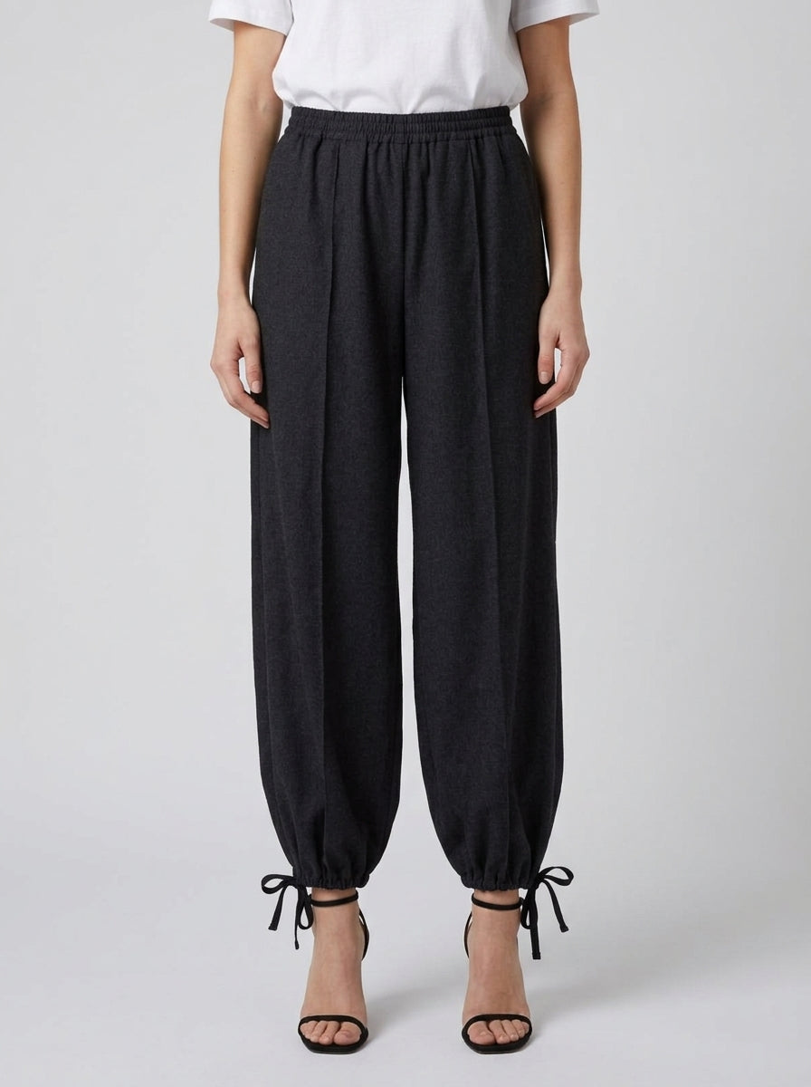 Pantalone balloon grigio 