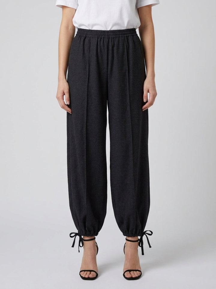 Pantalone balloon grigio 