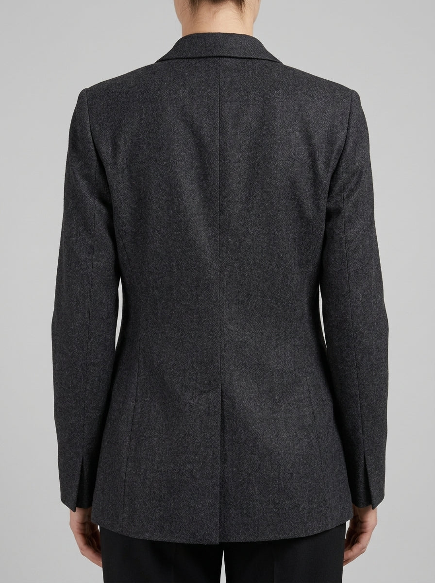 BLAZER SLIM IN FLANELLA antracite 
