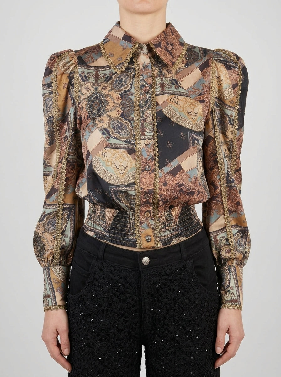 Camicia  Cropped Fantasia 