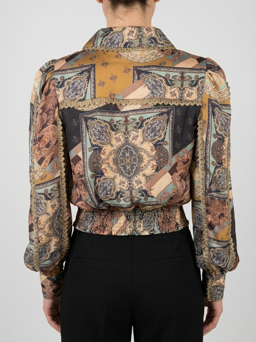 Camicia  Cropped Fantasia 