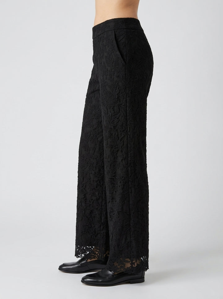 Pantalone in pizzo nero 