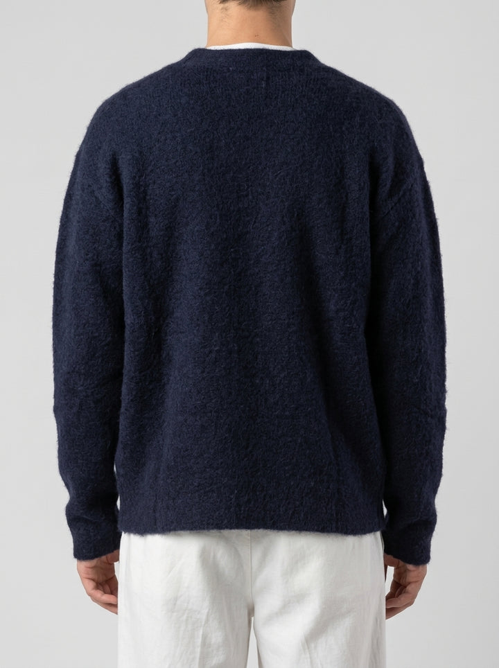 Cardigan Scollo a V Blu 