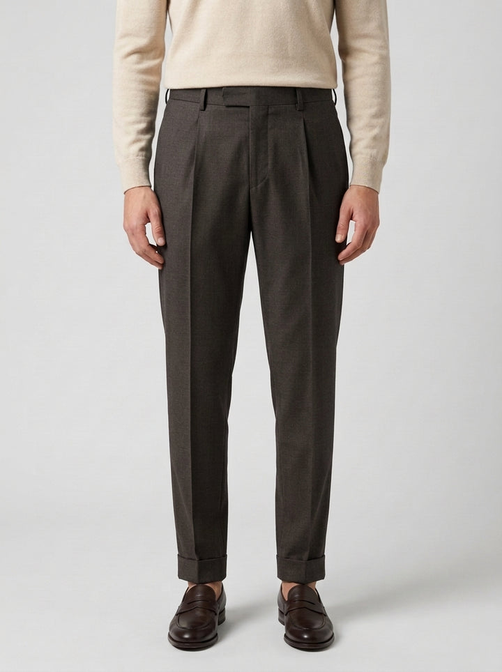 pantalone chiaia con pence moro 