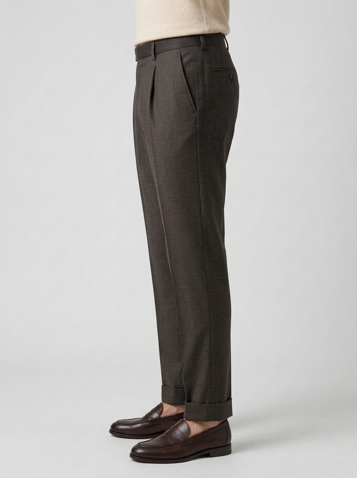 pantalone chiaia con pence moro 