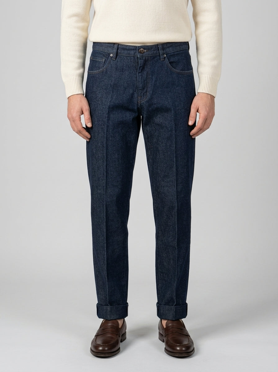 Jeans Chiaia - Lavaggio Zero con Risvolto 
