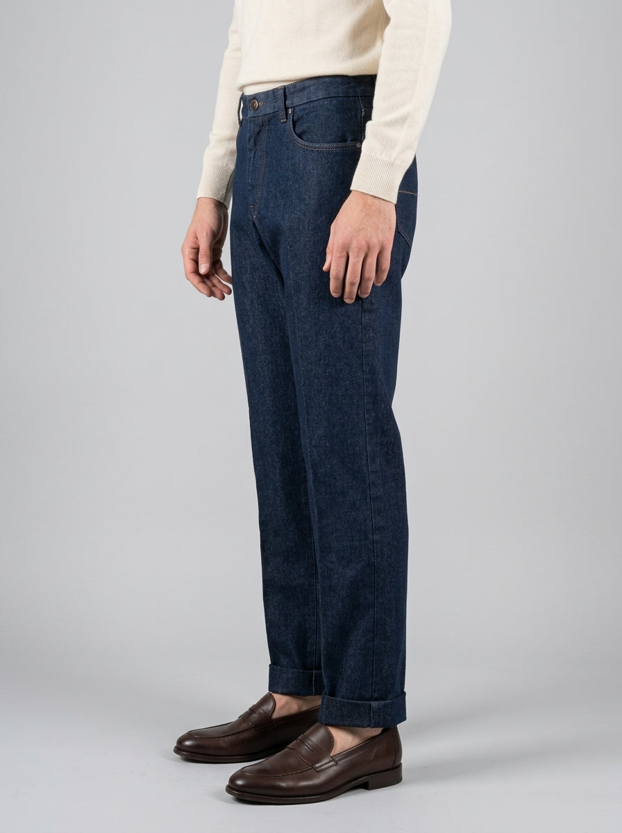Jeans Chiaia - Lavaggio Zero con Risvolto 