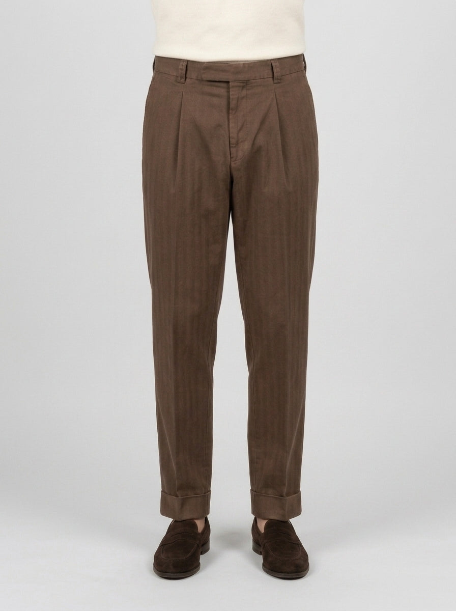 pantalone chiold pence marrone 
