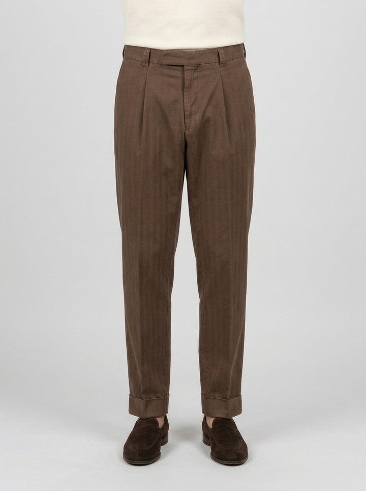 pantalone chiold pence marrone 
